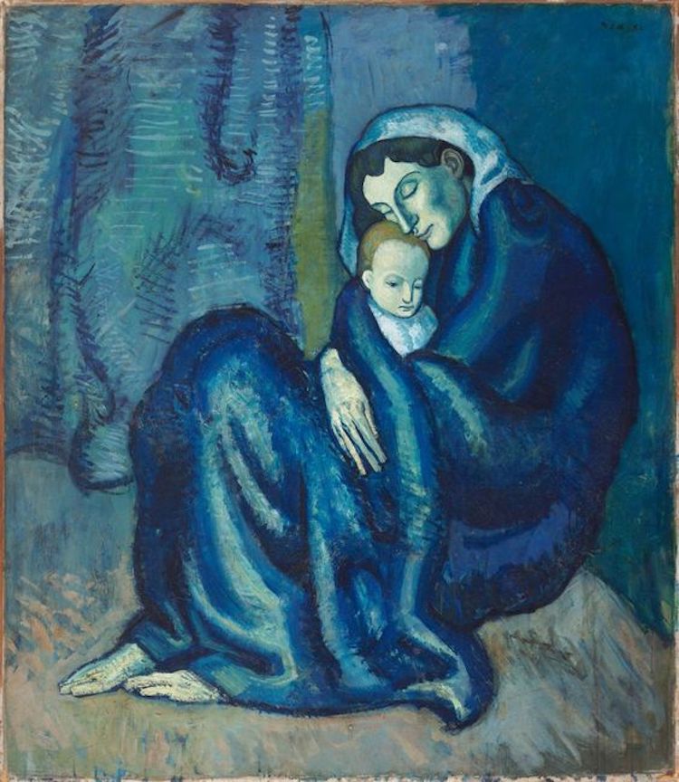 毕加索著名画作毕加索蓝色时期