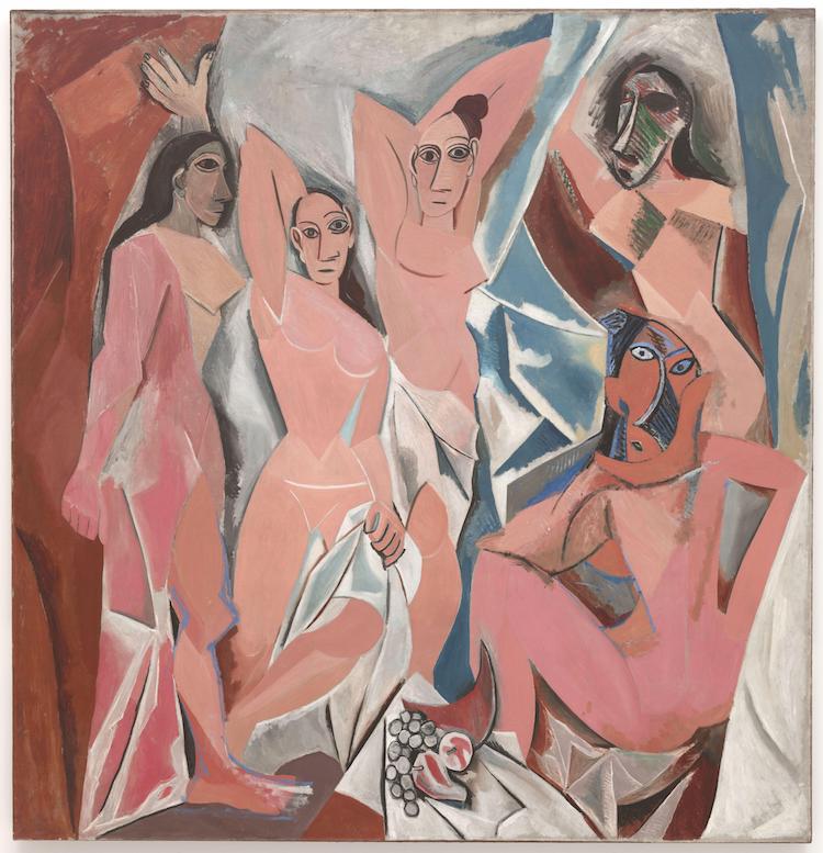 Picasso Painting Les Demoiselles D'Avignon