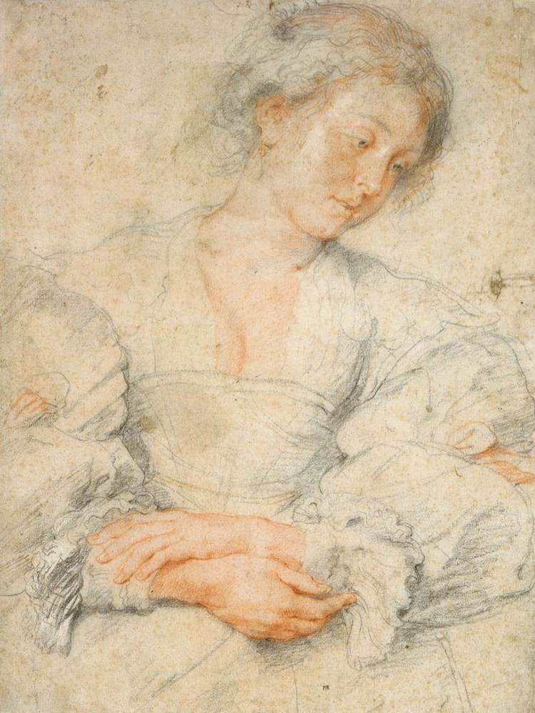 Figure Drawing by Peter Paul Rubens