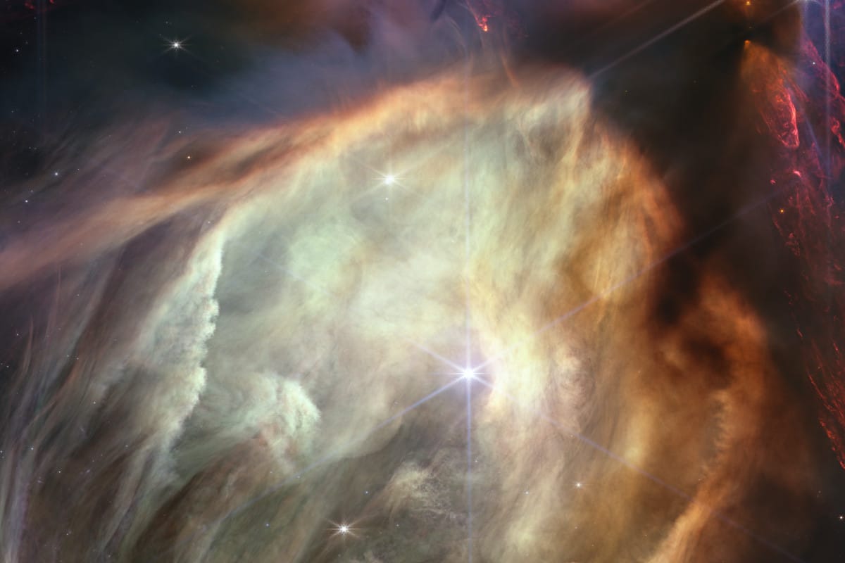 Detail of S1 of the Rho Ophiuchi cloud complex as seen by the James Webb Space Telescope